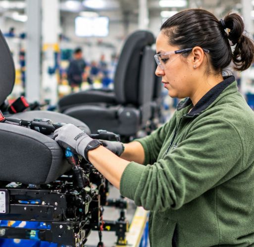 In-line testing integrated into assembly